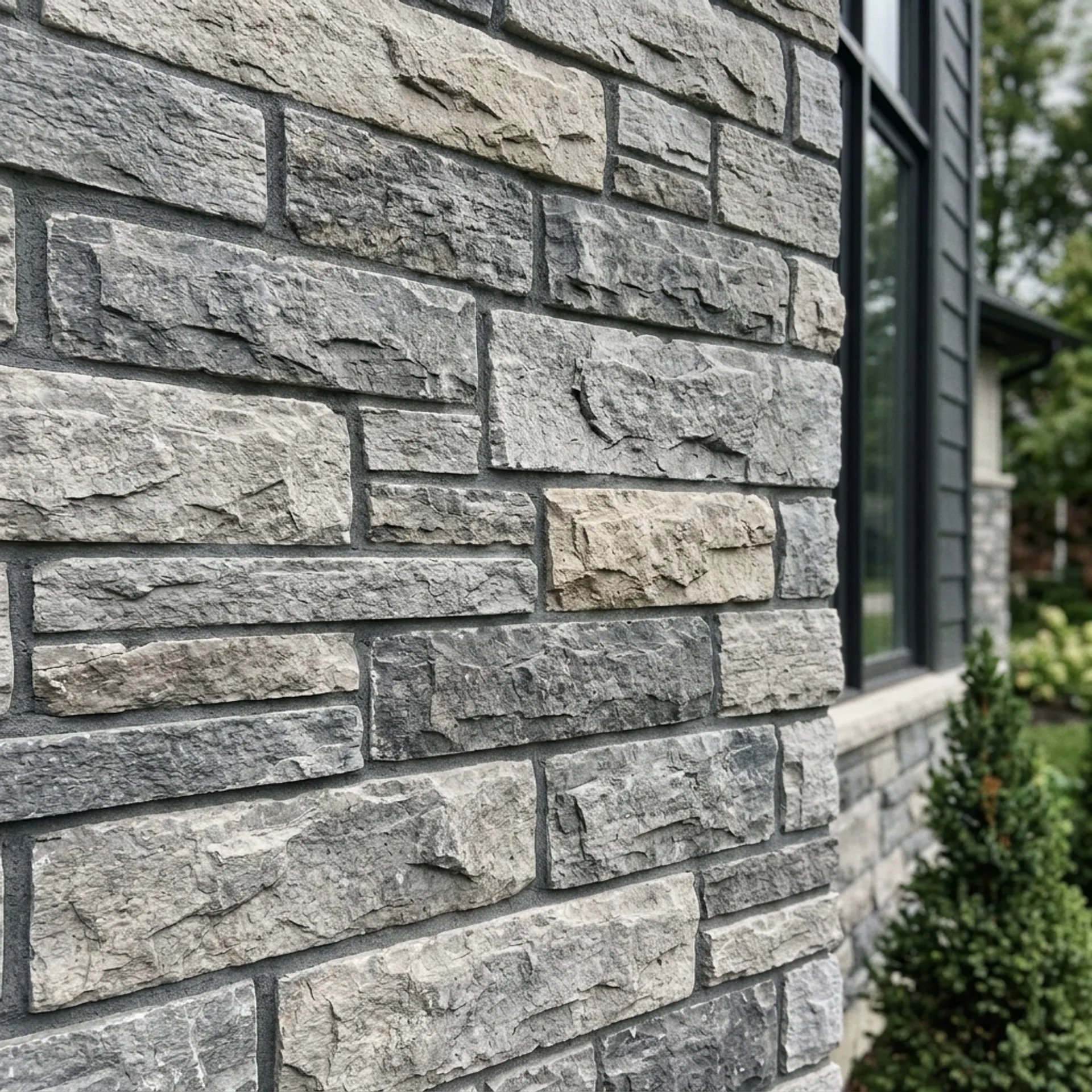 Manufactured stone veneer installation in Miami